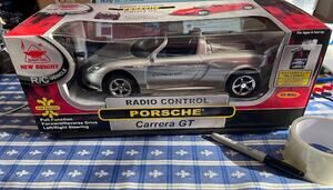 New Bright Porsche Carrera GT RC Radio Control Car & Controller VTG 2005 NIB
